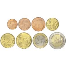 Годовой набор монет евро 2008 года Кипр (в блистере) (реверс)