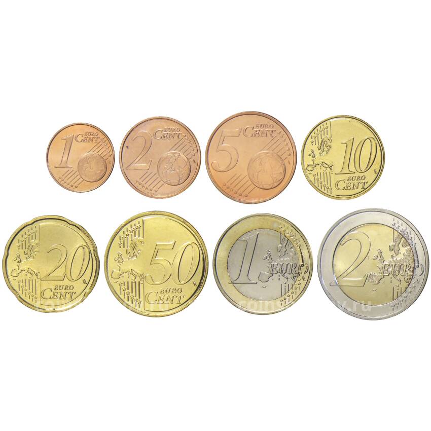 Годовой набор монет евро 2008 года Кипр (в блистере) (вид 2)