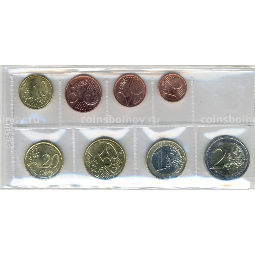 Годовой набор монет евро 2022 года Люксембург  (вид 4)