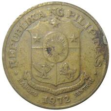 Монета 1 песо 1972 года Филиппины (реверс)
