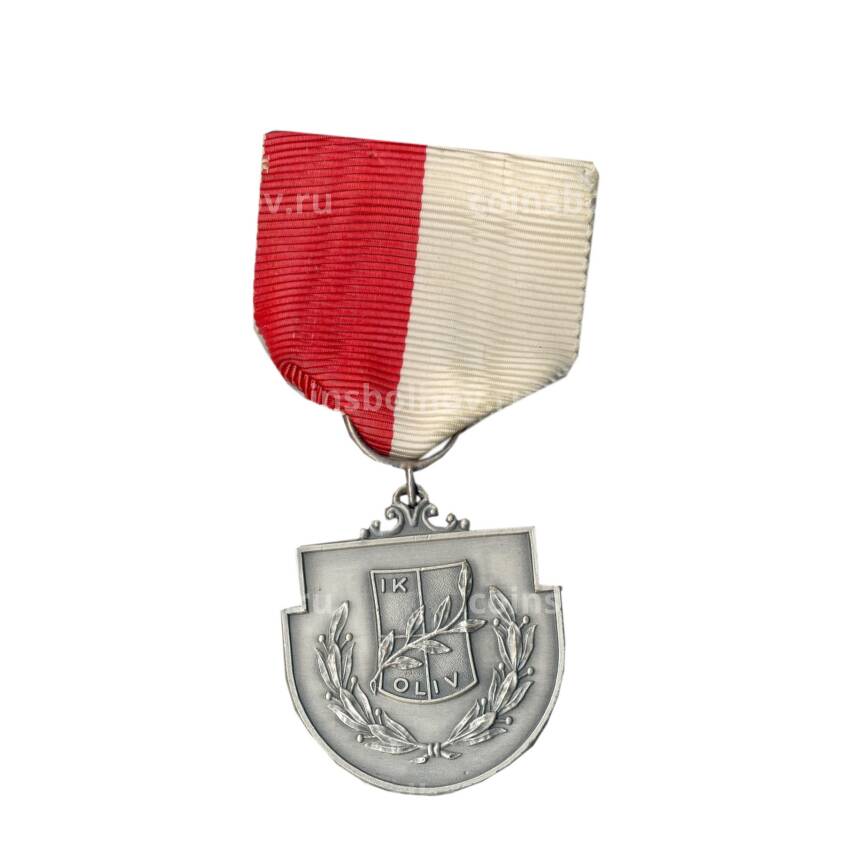 Медаль спортивная «За 1-е место по метанию диска -1951 год» Швеция