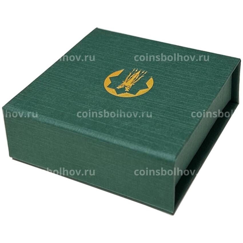 Монета 200 тенге 2021 года Казахстан — Космос — Салют-1 (в оригинальной коробке) (вид 4)