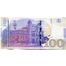 Банкнота 100 лари 2016 года Грузия (вид 2)