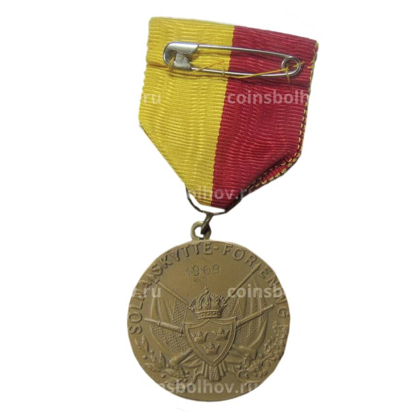 Медаль «За участие в стрелковом фестивале в Берлине -1969 год» Швеция (вид 2)