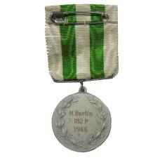Медаль «Участнику соревнований в Берлине 1966 год» Швеция (реверс)