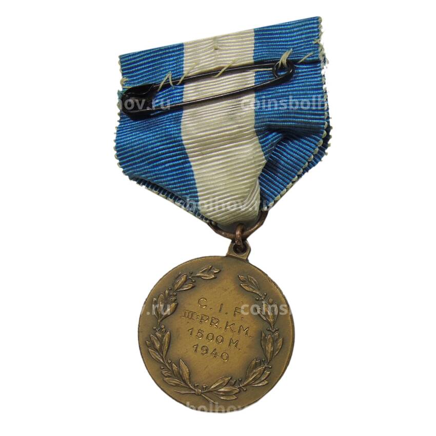 Медаль «За 3-е место в соревнованиях по бегу -1940 год» Швеция (вид 2)