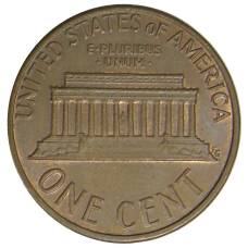 Монета 1 цент 1974 года D США (реверс)