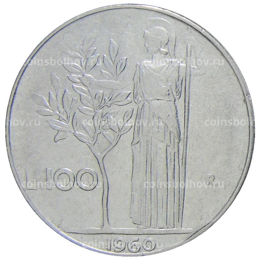 Монета 100 лир 1960 года Италия