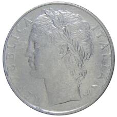 Монета 100 лир 1960 года Италия (реверс)