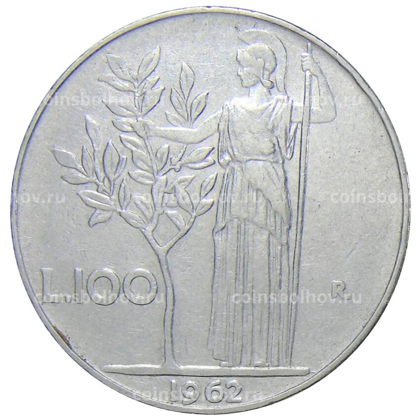 Монета 100 лир 1962 года Италия