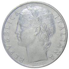 Монета 100 лир 1962 года Италия (реверс)