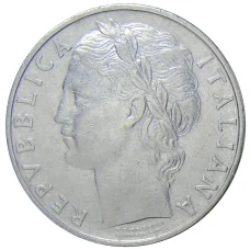 Монета 100 лир 1962 года Италия (реверс)