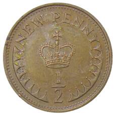 Монета 1/2 нового пенни 1971 года Великобритания (реверс)