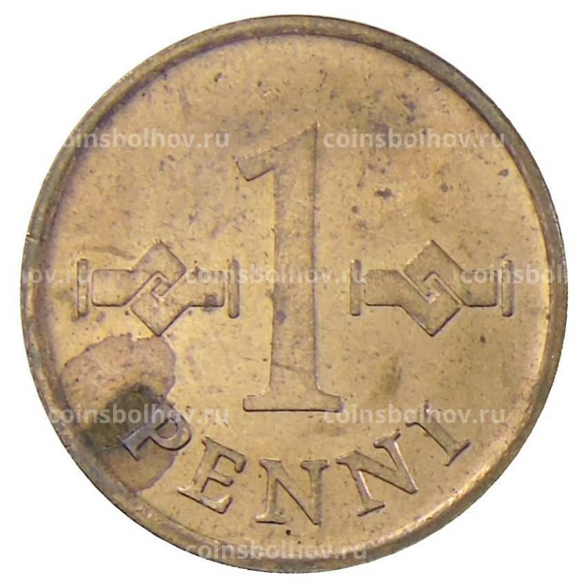 Монета 1 пенни 1969 года Финляндия (вид 2)
