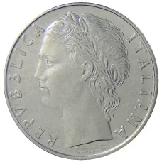 Монета 100 лир 1974 года Италия (реверс)