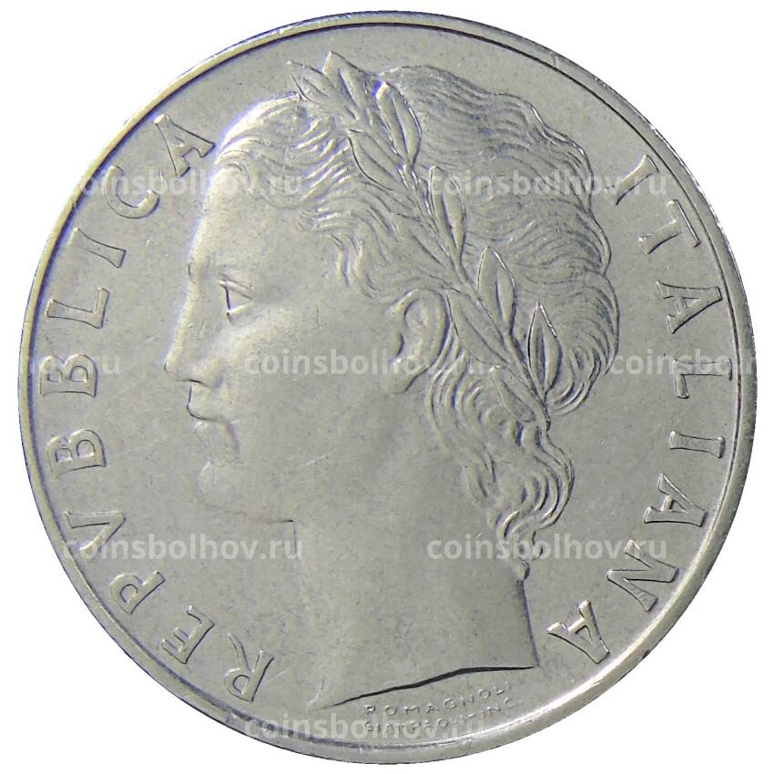 Монета 100 лир 1974 года Италия (вид 2)