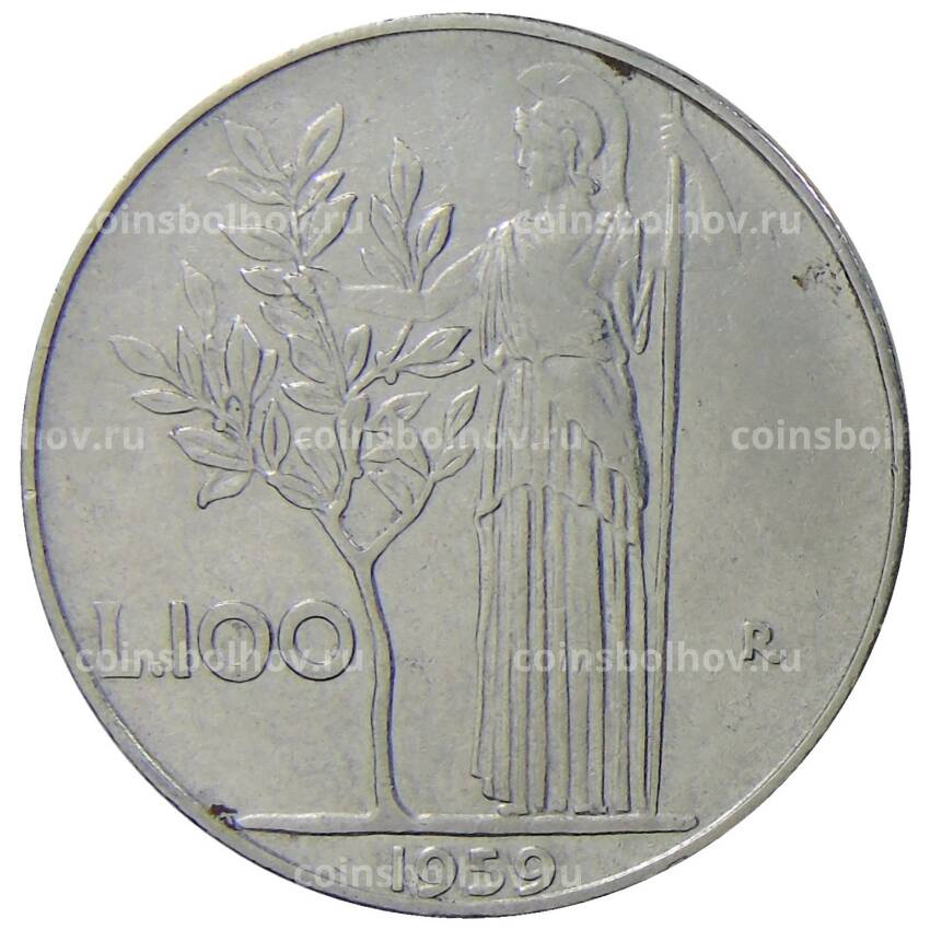 Монета 100 лир 1959 года Италия