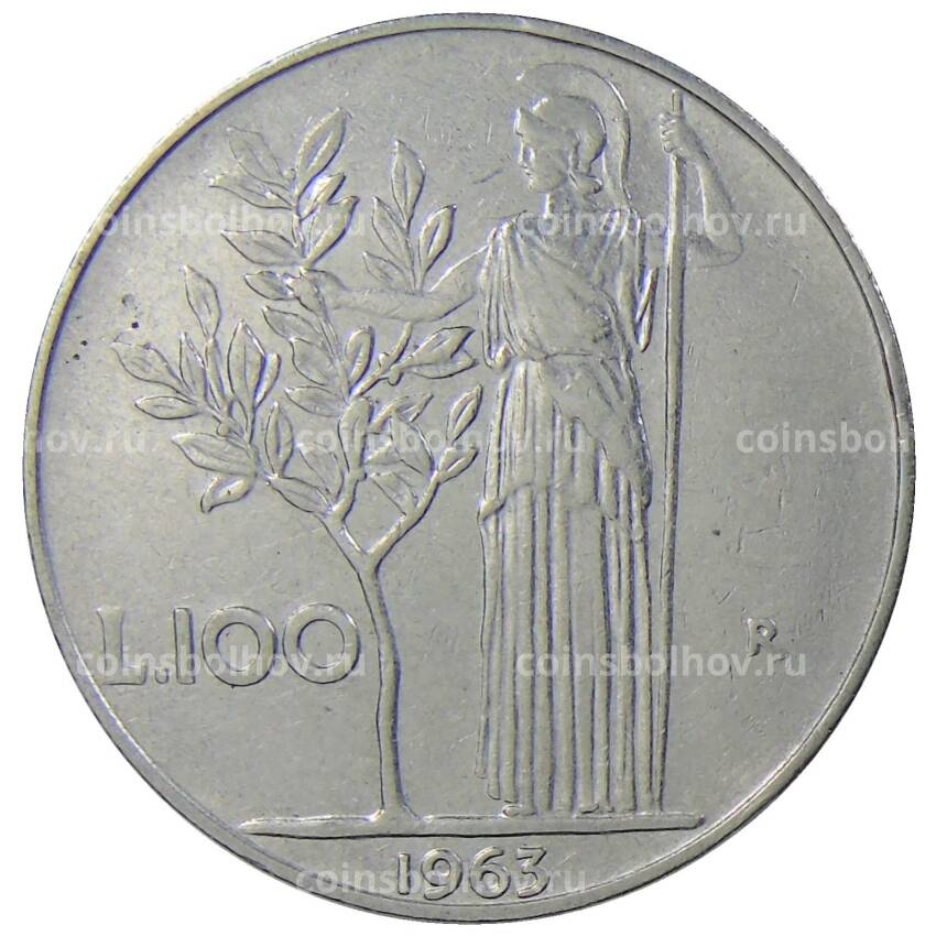 Монета 100 лир 1963 года Италия
