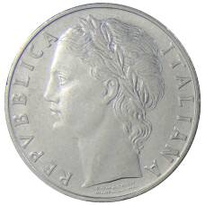 Монета 100 лир 1963 года Италия (реверс)