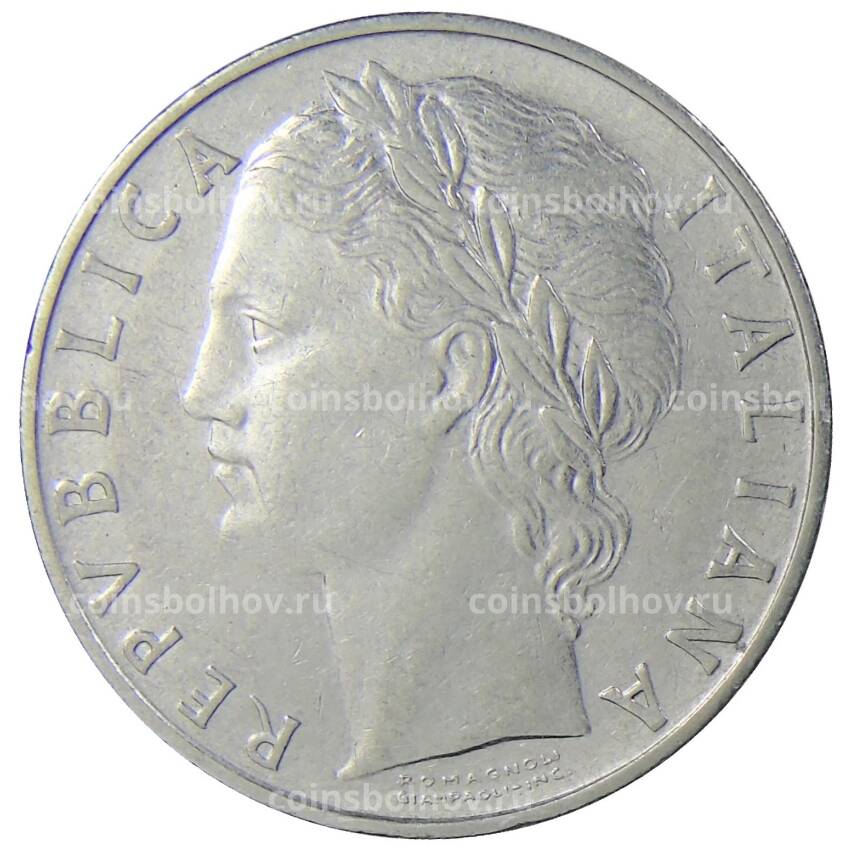 Монета 100 лир 1963 года Италия (вид 2)