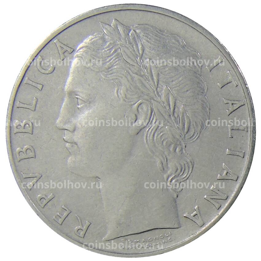 Монета 100 лир 1958 года Италия (вид 2)