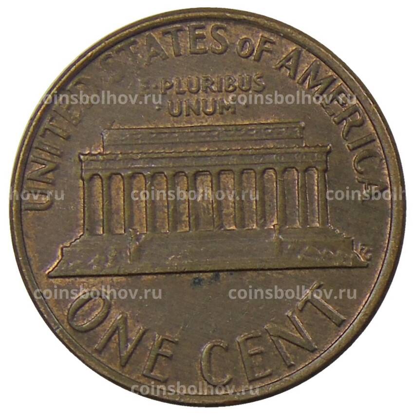 Монета 1 цент 1980 года США (вид 2)
