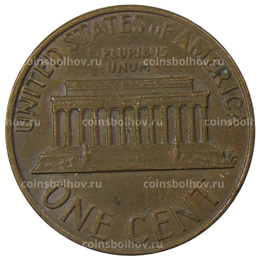 Монета 1 цент 1973 года D США (вид 2)