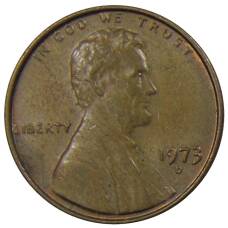 Монета 1 цент 1973 года D США (аверс)