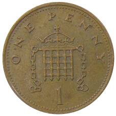 Монета 1 пенни 1988 года Великобритания (реверс)