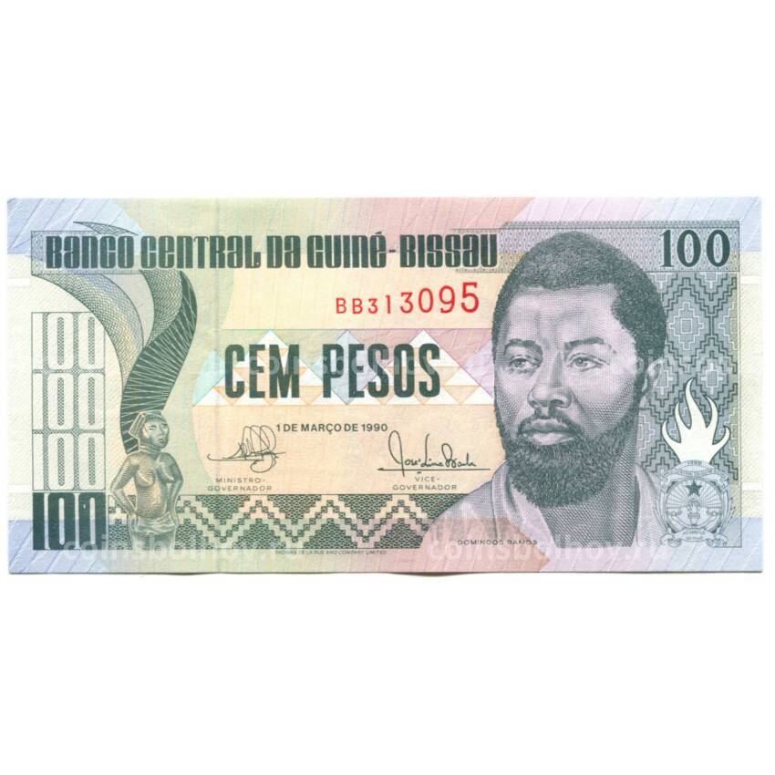 Банкнота 100 песо 1990 года Гвинея-Бисау