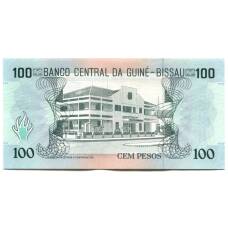 Банкнота 100 песо 1990 года Гвинея-Бисау (вид 2)