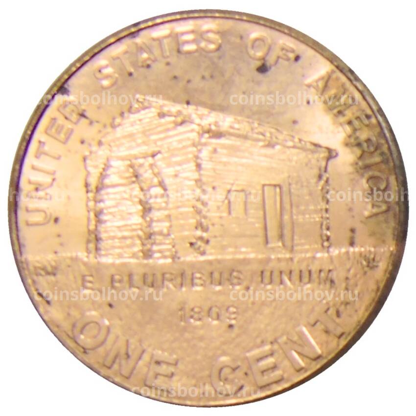 Монета 1 цент 2009 года США —  200 лет со дня рождения Авраама Линкольна — Детство в Кентукки