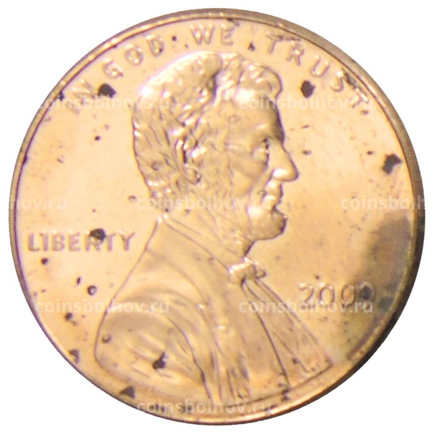 Монета 1 цент 2009 года США —  200 лет со дня рождения Авраама Линкольна — Детство в Кентукки (вид 2)