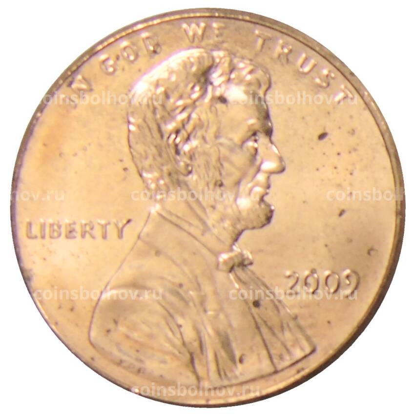 Монета 1 цент 2009 года США —  200 лет со дня рождения Авраама Линкольна — Детство в Кентукки (вид 2)