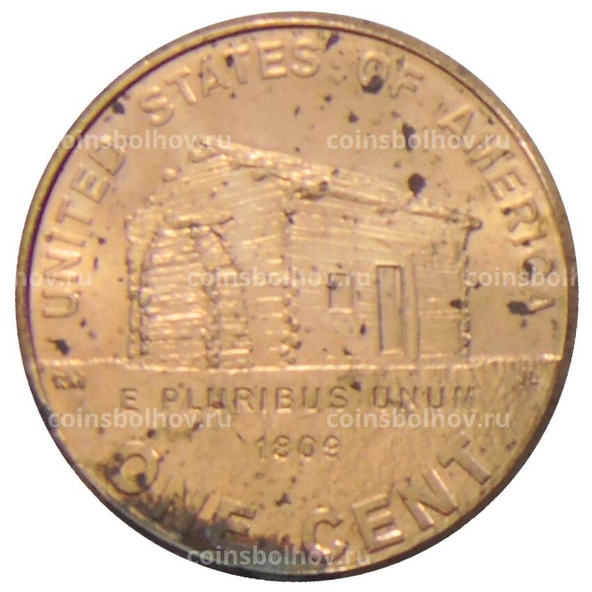Монета 1 цент 2009 года США —  200 лет со дня рождения Авраама Линкольна — Детство в Кентукки