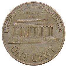 Монета 1 цент 1973 года D США (реверс)