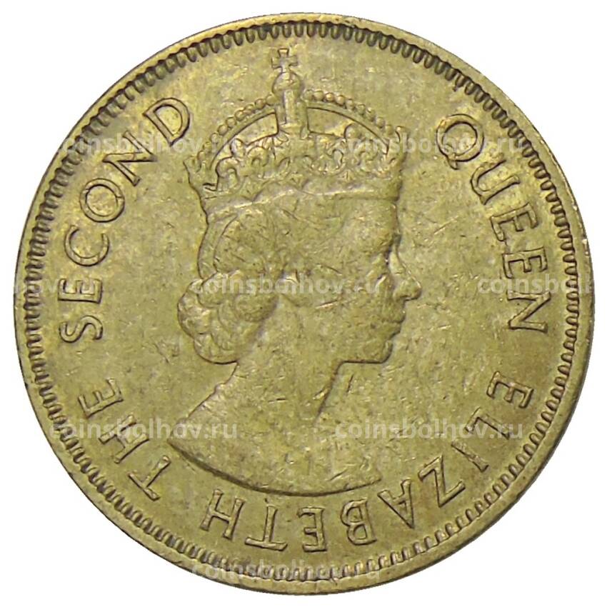 Монета 10 центов 1974 года Гонконг (вид 2)