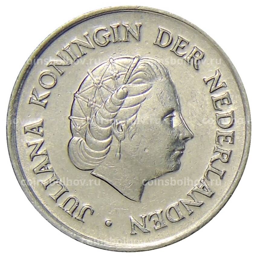 Монета 25 центов 1975 года Нидерланды (вид 2)