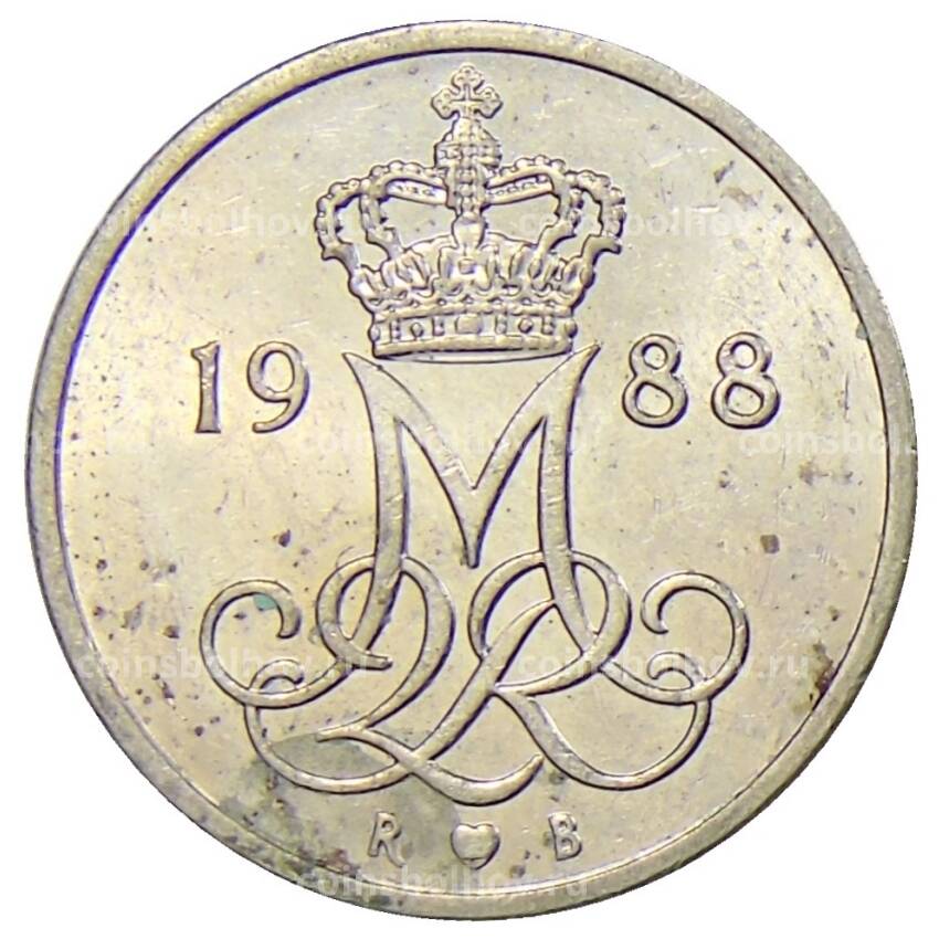 Монета 10 эре 1988 года Дания