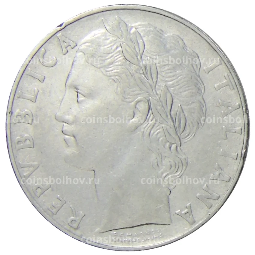 Монета 100 лир 1957 года Италия (вид 2)