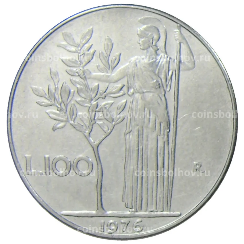 Монета 100 лир 1976 года Италия