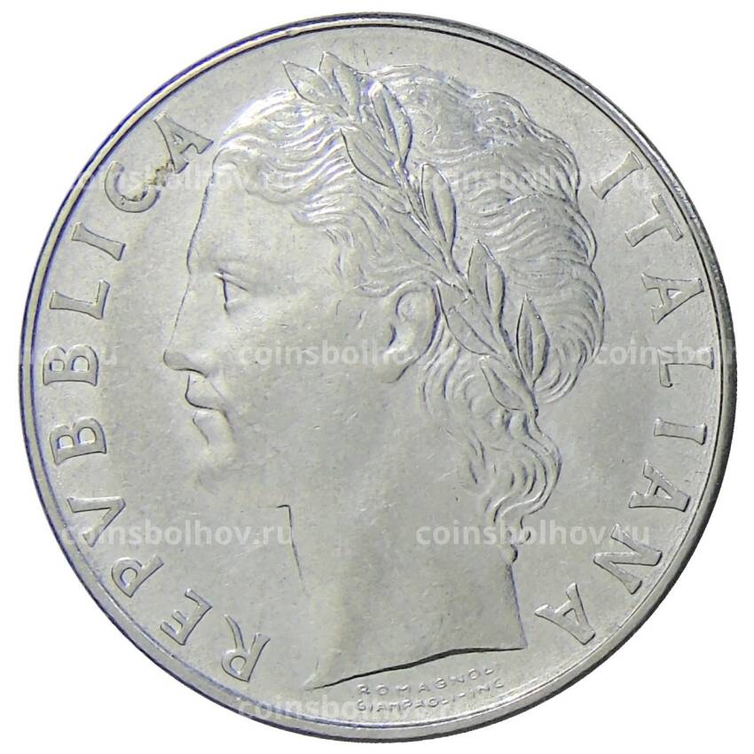 Монета 100 лир 1976 года Италия (вид 2)