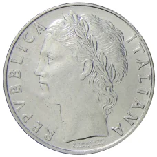 Монета 100 лир 1971 года Италия (реверс)