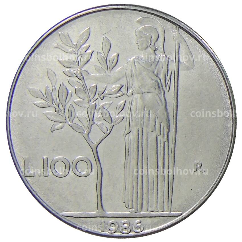 Монета 100 лир 1986 года Италия