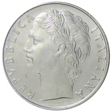 Монета 100 лир 1973 года Италия (реверс)