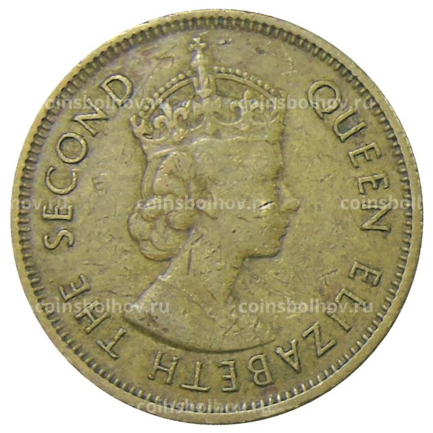 Монета 10 центов 1973 года Гонконг (вид 2)