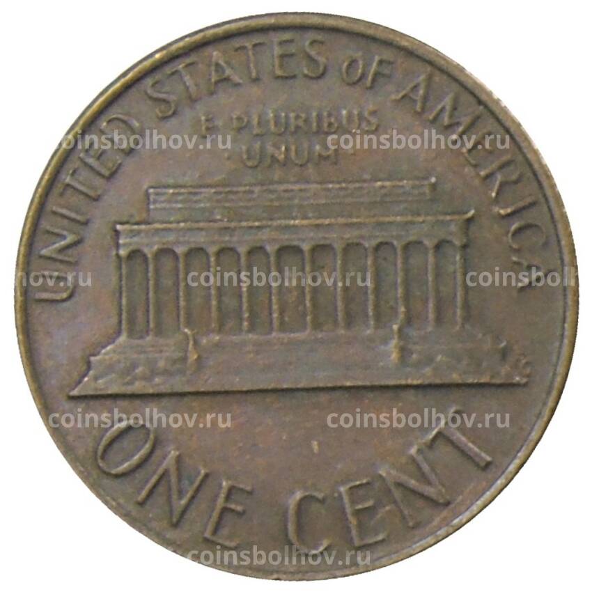 Монета 1 цент 1977 года D США (вид 2)
