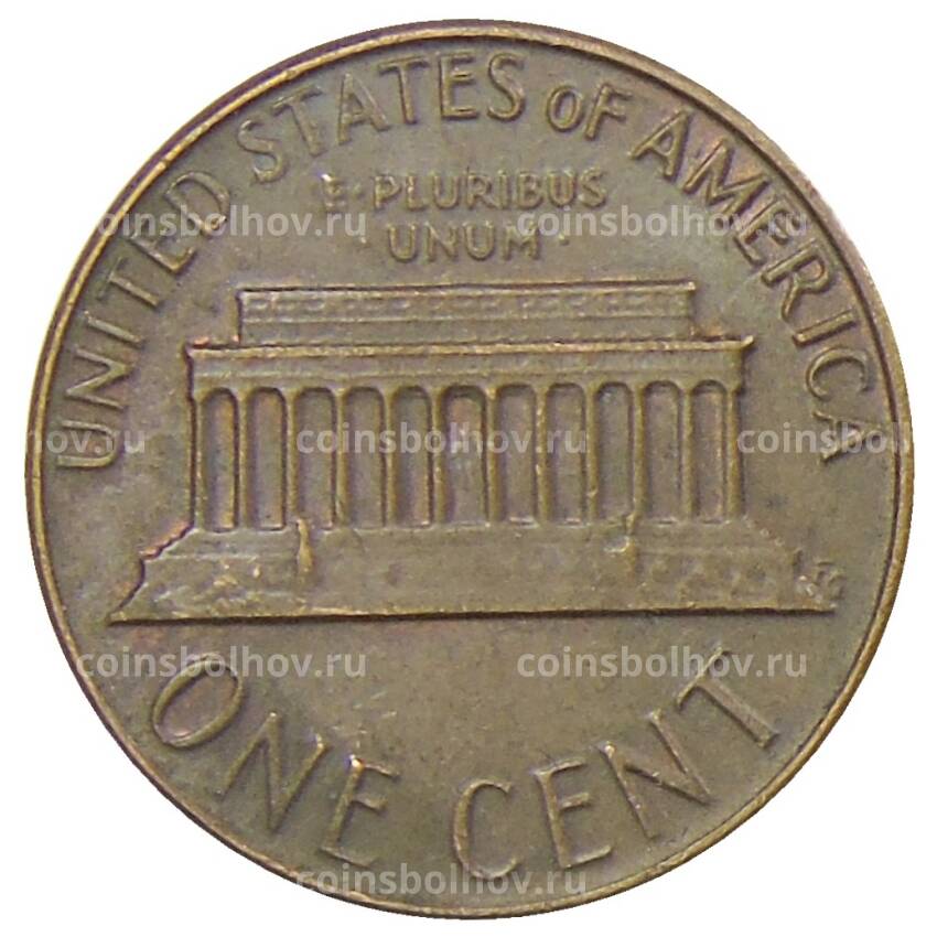 Монета 1 цент 1978 года D США (вид 2)