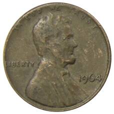 Монета 1 цент 1964 года США (аверс)