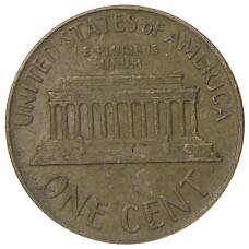 Монета 1 цент 1964 года США (реверс)